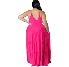Load image into Gallery viewer, Summer Maxi Sundress-Hot Pink
