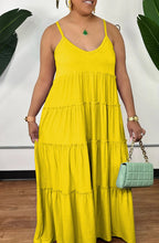 Load image into Gallery viewer, Summer Maxi Sundress-Yellow