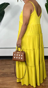 Summer Maxi Sundress-Yellow