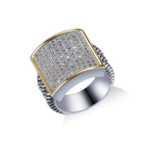 Two Tone Square Ring