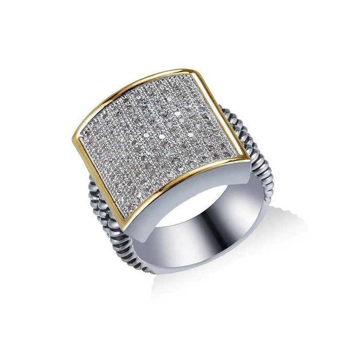 Two Tone Square Ring