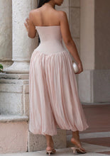 Load image into Gallery viewer, Blush Elegance Strapless Romper