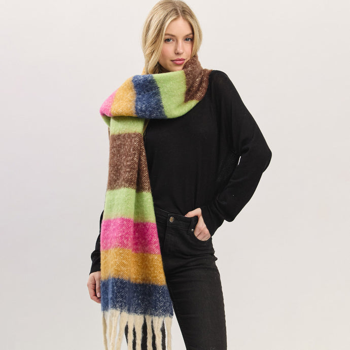 Oversize Soft  Brush Knit Scarf-01