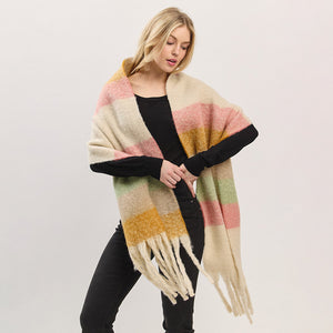 Oversize Soft  Brush Knit Scarf-02