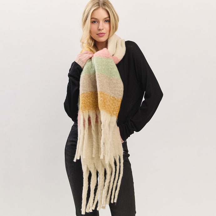 Oversize Soft  Brush Knit Scarf-02