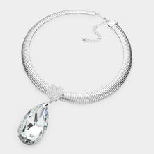 Load image into Gallery viewer, Heart Teardrop Necklace Set - Diamond Crystal