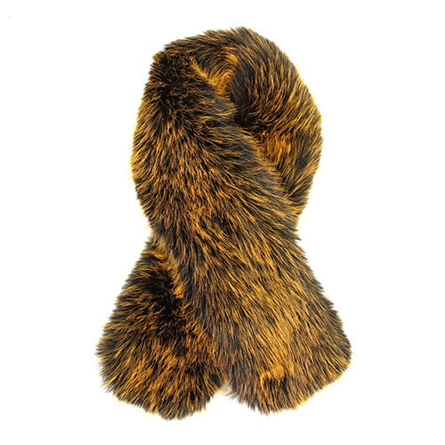 Faux Fur Scarf- Brown