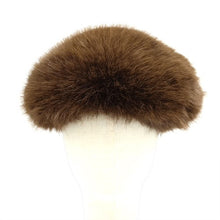 Load image into Gallery viewer, Faux Fur Beret- Brown