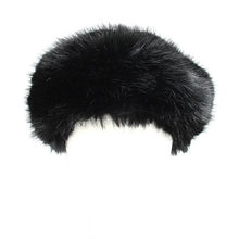 Load image into Gallery viewer, Faux Fur Beret- Black