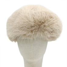 Load image into Gallery viewer, Faux Fur Beret- Beige