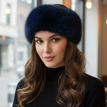 Load image into Gallery viewer, Faux Fur Headband -Navy