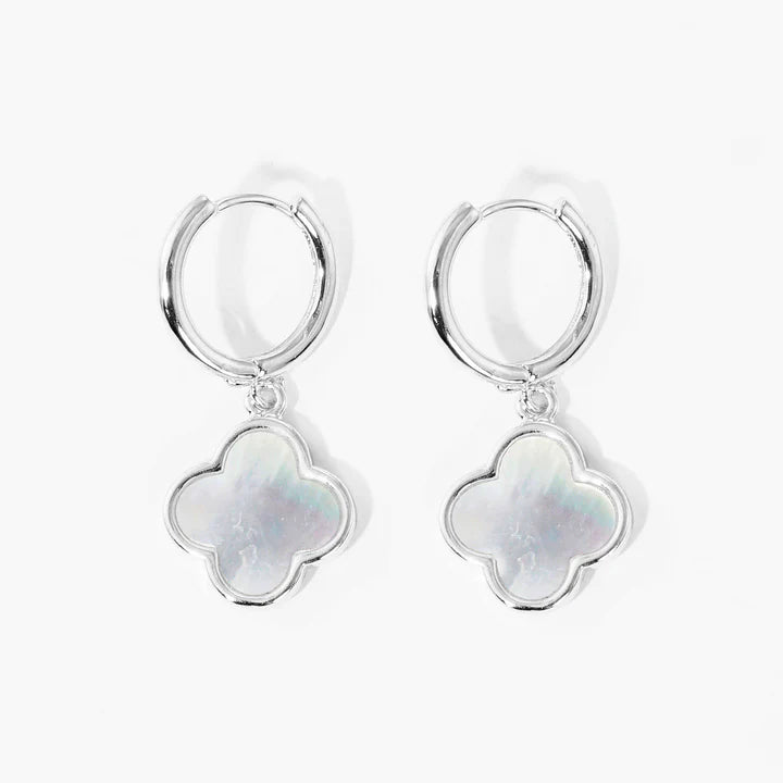 Silver Quatrefoil Earrings