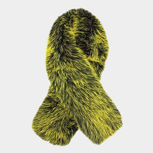 Load image into Gallery viewer, Faux Fur Scarf- Lime