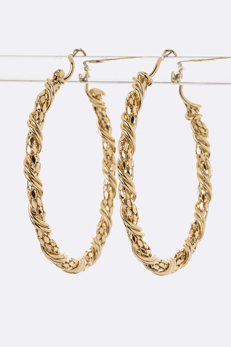 Twisted Hoops - Gold