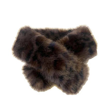 Load image into Gallery viewer, Wild Elegance Plush Neck Scarf -  Dark Brown