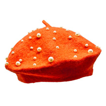 Load image into Gallery viewer, Pearl Embellished Beret-03