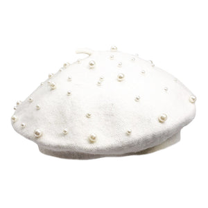 Pearl Embellished Beret-02