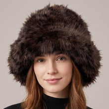 Load image into Gallery viewer, Wild Luxe Plush Hat -  Dark Brown