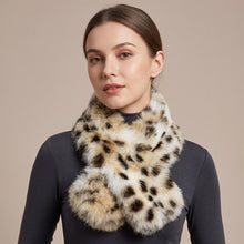 Load image into Gallery viewer, Wild Elegance Plush Neck Scarf -  ivory