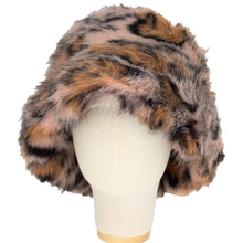 Load image into Gallery viewer, Wild Luxe Plush Hat -  Lt Pink and Leopard