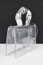 Load image into Gallery viewer, Transparent Ccb Handle Flap Clutch