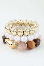 Load image into Gallery viewer, Multi Stone Beaded Statement Bracelet