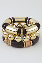 Load image into Gallery viewer, Abstract Beaded Statement Cuff Bracelet