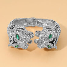 Load image into Gallery viewer, Tiger Empress Sparkle Cuff - Silver