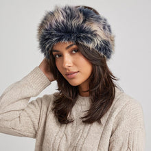 Load image into Gallery viewer, Plush Faux Fur Earmuff Headband - Navy