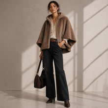 Load image into Gallery viewer, Caramel Comfort Hooded Cape