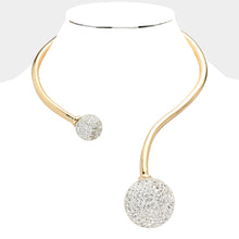 Load image into Gallery viewer, Gold Choker Ball Necklace