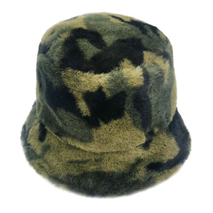 Camouflage Faux Fur Bucket