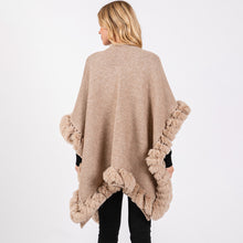 Load image into Gallery viewer, Fire Side Knit Cape - Oatmeal