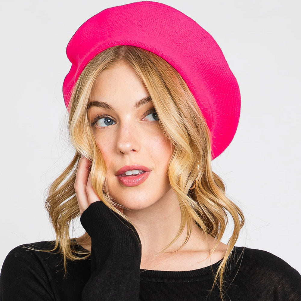 Beret09 - Hot Pink