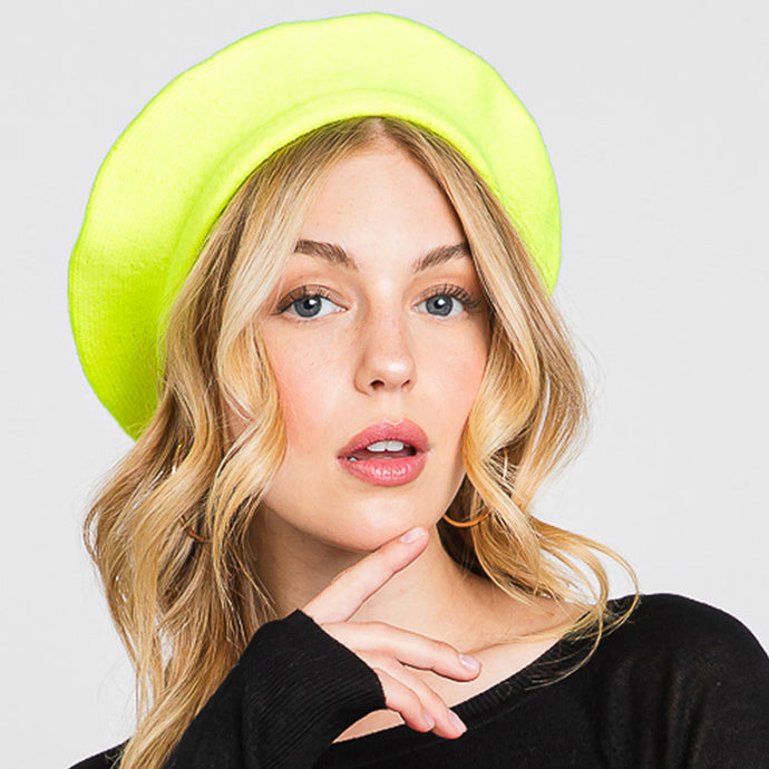 Beret14 - Neon Yellow