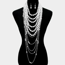 Load image into Gallery viewer, Draped Pearl Necklace