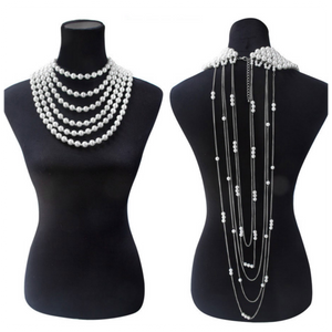 Draped Pearl Necklace