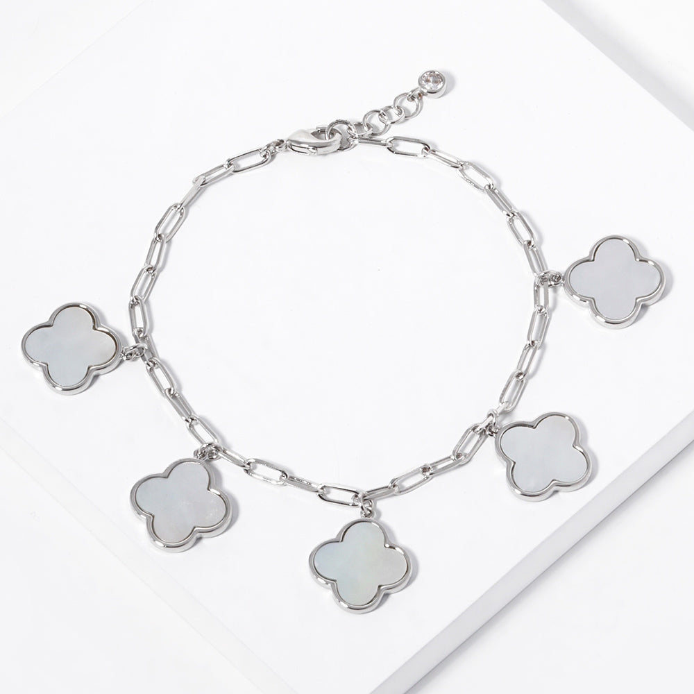 Quatrefoil Charm Bracelet