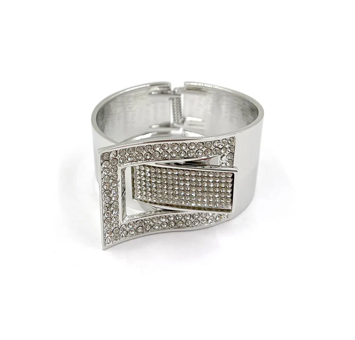 Silver Buckle Bangle