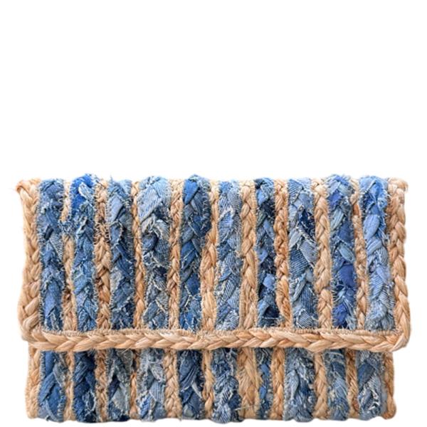 Boho Denim Clutch