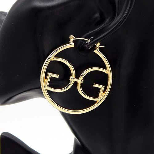 Gold G Hoops