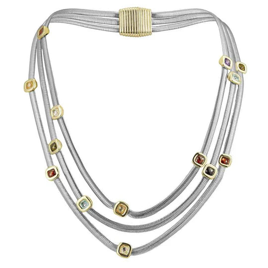 Multi Strand Necklace - Silver