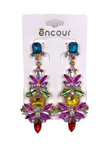 Multi Color Dangling Earrings