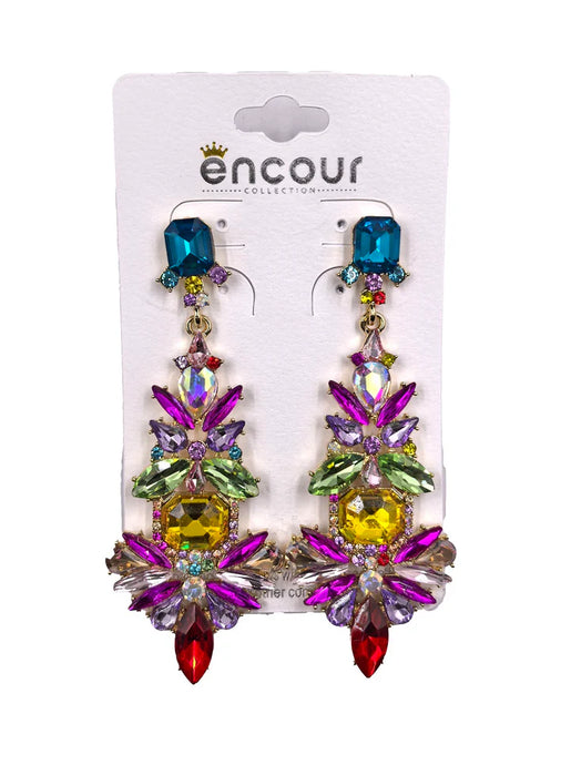 Multi Color Dangling Earrings