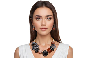Beaded Leopard Chunky Necklace