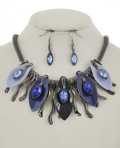 Acrylic Necklace Set - Blue