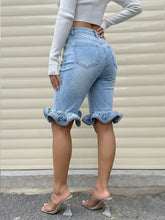 Load image into Gallery viewer, Ruffle &amp; Ready Denim Short