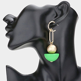 Geometric Frosted Ball-Green