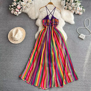A Rainbow Vacation Sundress