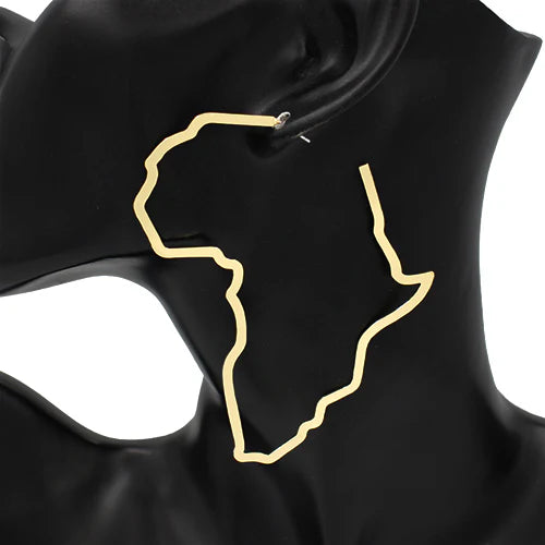 Gold Africa Earrings